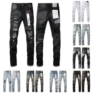 Calça jeans roxa calça calça calças de jeans de jeans masculina design de alta qualidade design retro streetwear retro calças de moletom casual Jeans lavados com calça