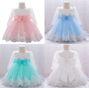 2021 Winterkleidung Baby Mädchen Kleid Langarm 2 1. Geburtstag Kleid für Mädchen Kittel Party Prinzessin Taufe Kleid Säugling Blume 3071386524