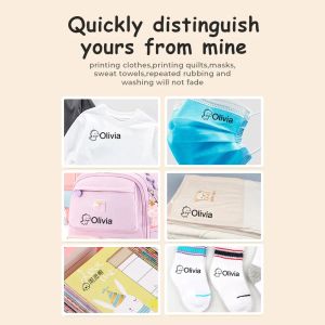 Name stamp customized/customize school name stamp/kindergarten baby name stamp/clothes printed