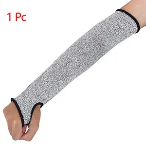 Knäskydd 35 cm nivå 5 HPPE CUT Resistant Arm Sleeve Anti-Puncture Work Protection Cover för män Kvinnor 1 PC