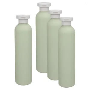 Garrafas de armazenamento 4 PCs dispensador de sabão de garrafa para pia de cozinha Flask de shampoo de plástico e condicionador vazios