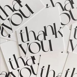 10x15cm Personalised Thank You Card Small Business Print Custom Wedding Guest Invitation Gift Packaging Greeting Postcard 240323