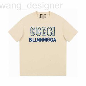 Camiseta feminina Designer de luxo Marca de moda Minimalista Carta de design impressa de mangas curtas para homens e mulheres Summer Leisure High Edition 6Phy