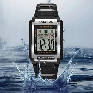 Нарученные часы Snyoke Watch Мужчины на открытом воздухе спортивные водонепроницаемые цифровые часов