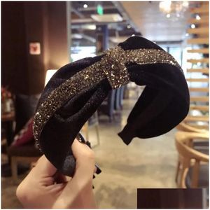 إكسسوارات الشعر Haimeikang Bohemian خمر العائلة عبر عائلة سفر Travel Turban Hairband Crystal Twistly Sciped Sedired Drop Delive Otkhg