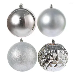 Party Decoration 4 PCS Christmas Ball Ornaments Set Shatterproof Seasonal Balls With Hook Home Supplie Tree Decor