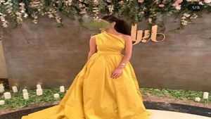 Новое прибытие одно плечо длинные вечерние платья Robe de Soiree Dubai Формальное платье вечеринка vestidos elegantes Формальное выпускное выпускное платье Celevation5116636