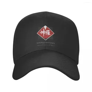 Berets Shin-Ra Company Baseball Caps Mężczyźni Kobiety Zakrzywiony ciężarówki Hat Final Fantasy VII Gra wideo Kapelusze Regulowane poliestrowe czapki Słońce Summer