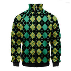 Giacche da uomo Modello divertente 3D Giacca da uomo Domenne harajuku hip hop cappotto da supporto casual con cerniera con cerniera abbigliamento vestiti