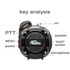 Wurui T3 Watch Global-Ptt Walkie Talkie Poc Radio 500 км коммутатор на длинные дистанции профессиональный портативный автомобиль с двусторонним радиоэлектрофуэлексом