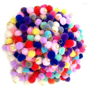 Dog Apparel UEETEK 20pcs Pet Elastic Hair Band Tie Cloth Ring For Puppy Cat Flower Head Ball (Mixed Pattern)