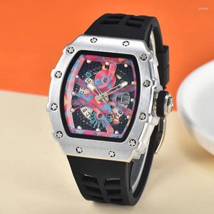 Wristwatches Men's Watches Fully Automatic Non-mechanical PU Band Watch Personality Fashion Selection Material Manufacturers Wholesale