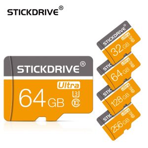 Micro TF SD -kort 32GB/64GB/128GB Klass10 TF -kortminnekort 256 GB Pen Drive Flash Card USB -stick för smartphone