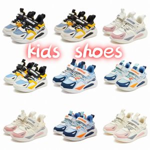 tênis de tênis meninos casuais garotos crianças modernas sapatos pretos céu azul sapatos brancos rosa tamanhos 27-38 y3kd#