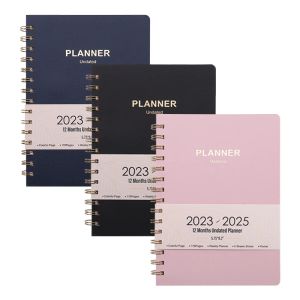 Notebooki Daily Planner A5 Notebook 20232025 Kalendarz zarządzania czasem Książka Notatnik Harmonogram artykułów papierniczych