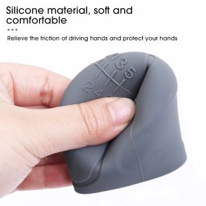 Universal Silicone Shift Knob Set Universal Anti-slip Grip Protector for Manual 6 Gear Shifter Set Car Interior Accessories