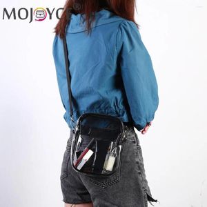 Bag Clear Crossbody wasserdichte transparente schulterverstellbare Gurt PVC Messenger Große Kapazität zum Einkaufen Strand