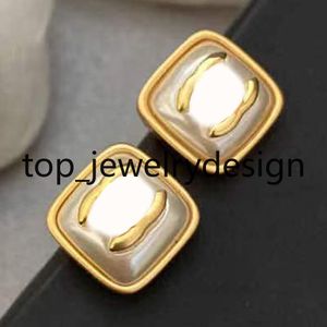 Design Gold Silver Stud Earring Designer Earrings for Women Brand Letter Studs Designer Jewelry High texture Copper Earring Valentines Day Wedding Party Gifts