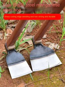 Landwirtschaftliche Hacke Unkraut sauberer Werkzeug Gemüse Pflanzung Haushaltsland losen Erde kleine Hacke Mangan Stahl Unkraut 240326