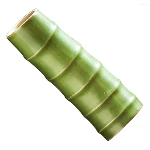 Vaser keramiska bambu Joint Flower Insert Tube Container Dekorera hemtorkat kontor