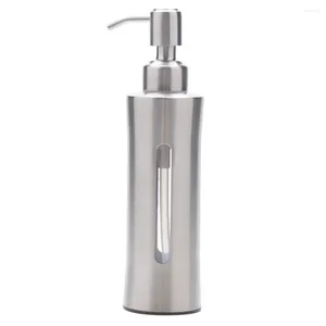 Liquid Soap Dispenser Pump Stainless Steel Bottle Press Lotion Bathroom