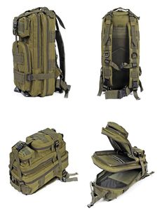 25L military tactical backpack canvas waterproof camouflage equipment 3P sports travel camping bag outdoor hiking backpack4245404