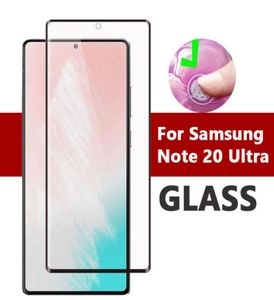 5D Zakrzywiony krawędź szklana szklana ochrona ekranu telefonu dla Samsung Galaxy Note20 Note 20 Ultra S20 Plus S1O Note10 Plus pełna pokrywa G6214559