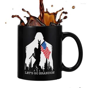 Mugs Donaldtrump Cup 2024 Presidential Election Ceramic Mug Coffee Drinking For Home Dining Soda Water Warm Drop Delivery Garden Kitch Ottm1