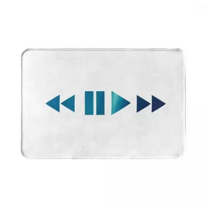 Carpets Music Playback Button Doormat Rug Carpet Mat Footpad Polyester Non-slip Absorbent Entrance Kitchen Bedroom Balcony Toilet