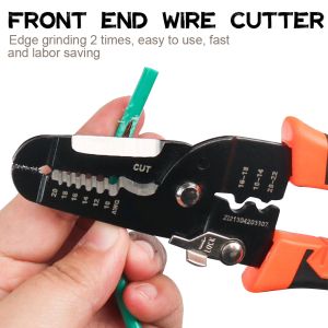 12 in 1 Wire Pliers Stripper Multifunctional Electrician Peeling Household Network Cable Wire Stripper Puller Stripper Tools