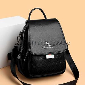 Estilo de mochila para feminino Novo design de moda de nicho com uma sensação de comutação de grande capacidade um ombro de mochila dupla mochila Bolsa versátil H240403