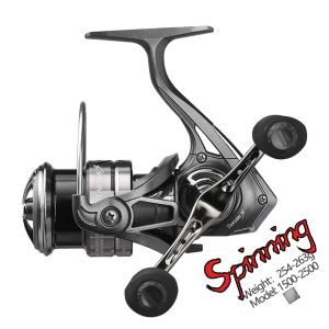 Reels LM1500 2500 Shallow Spool Single/Double Grip Fishing Reel Gear Ratio 5.2:1 Spinning Max Drag 10KG Fishing Accessory Pesca