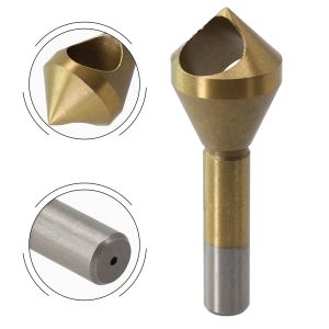 1PCS HSS Countersink Drill Bit Ferramentas de perfuração Ferramentas de perfuração Acessórios de substituição para cortar a madeira de metal e plástico