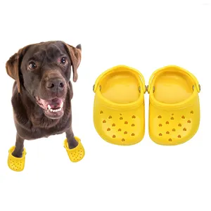 Dog Apparel Chew Toy Pet Breathable Slippers Nonslip Footwear For Large Candy Coloured Holey Shoes Summer Mesh