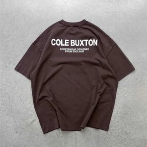 Herren-T-Shirts Brown Cole Buxton T-Shirt Männer Frauen 1 1 Hochqualität übergroß