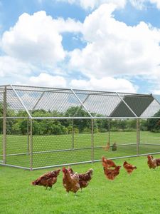 Decorative Plates Outdoor Rainproof Breeding Shed Large Household Chicken Coop Iron Wire Fence Pet Cage Build