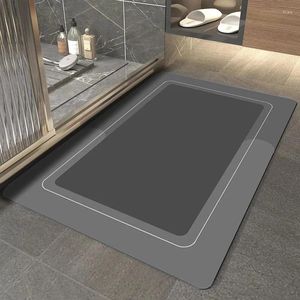 バスマットモダンなシンプルなソフトテクノロジークロスマットバスルーム吸収剤乾燥先のトイレの汚れた滑り止めの吸収性
