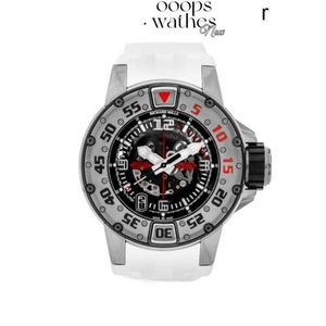 Titta på toppkvalitet Swiss Movement Watch Ceramic Dial med Diamond Sports RM028 47mm Titanium Strap RM028 AJ Ti-Tihb91
