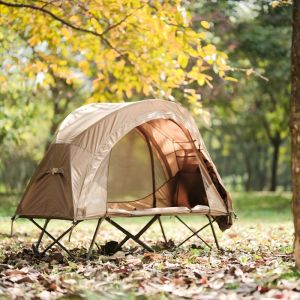 Skydd Vidalido 1 Personliga dubbla lager utomhus campingbädd tält lättviktigt nät antimosquito bärbara aluminiumlegeringsstång