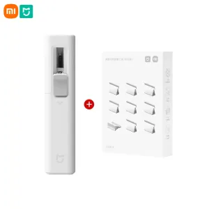 Controle Xiaomi Mijia Hand Paper Clipper com 168 /368 RECILLS METAL Pusher Stapler Paper Clips para documentos de estacionamento de encadernação