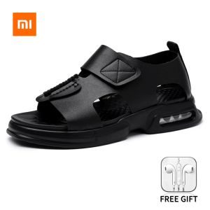 Sandals Xiaomi Youpin Leather Sandals Men Summer New Fashion Casual Sports Beach Shoes Outdoor Nonslip Platform Male Sneakers Sandels