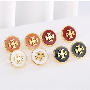 Vintage Circle Stud Earrings Round Basic Jwelries for Women