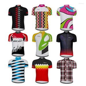 Racing Jackets Cycling Jersey For Men Bike Top MTB Bicycle Shirt Mountain Road Riding Clothing Short Sleeve Summer Cyclist Biking Blouse