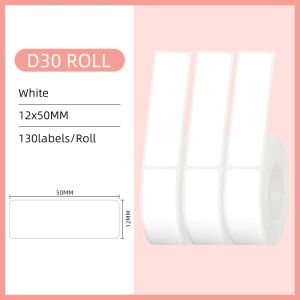 Papper Phomemo White Adhesive Label Tape för D30 Thermal Label Maker 12 x 50mm (1/2 