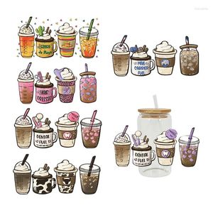 Window Stickers UV DTF Transfer Sticker Cowboy Coffee For The 16oz Libbey Glasses Wraps Bottles Cup Can DIY Waterproof Custom Decals D2385