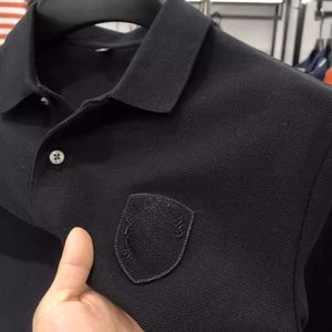 2024 Summer Designer polo Shirt bL Men's polo Shirt Luxury Designer Embroidered T-shirt for men's top alphabetic Clothing Short Sleeve T-shirt Large T-shirt BAOLUO
