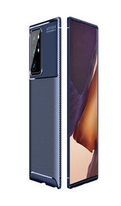 Stoßdichtung Telefonhüllen für Samsung Galaxy S22 Ultra S21 S20 Plus S10 S9 Note 20ultra 20 10Plus 10 Kohlefaserweiche Rückenabdeckung 8881596