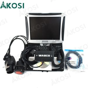 Scanner di camion per WABCO Diagnostic Kit (WDI) Trailer WABCO Wabco Heavy Duty Diagnostic Scanner Strumento+CF19/CF52 Laptop