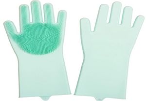 1Pair Gloves Kitchen Silicone Cleaning Gloves Dish Washing Glove for Household Rubber Kitchen Clean Tool 2019 Selling2055928