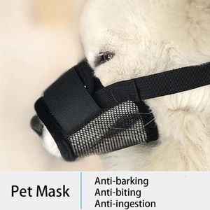 Hundkläder PET MUSBLE Justerbar mask Teddy Anti-Bite Anti-Barking Anti-Disorderly Eating Anti-Scratching Off Safe and Bre